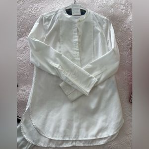 JCrew Long White Blouse